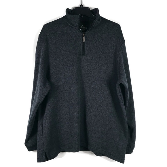 Haggar In Motion Pull Over 1/4 zip Jacket Mens size XXL. Charcoal - Picture 1 of 7